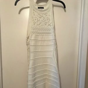 Crocheted and lace dress